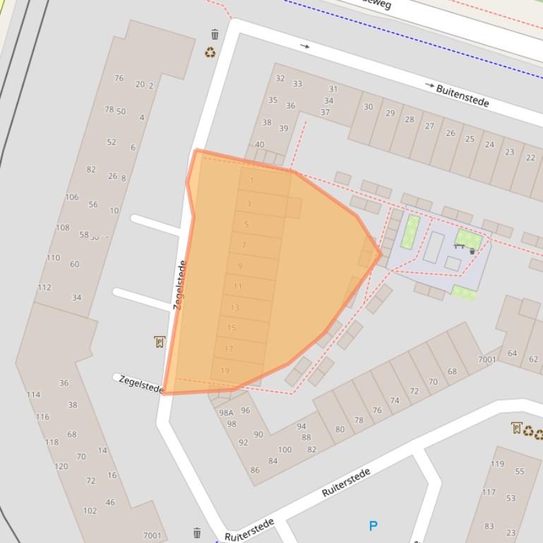 Kaart van postcodegebied 3431XD.