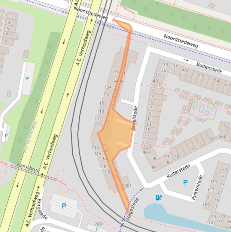 Kaart van postcodegebied 3431XG.