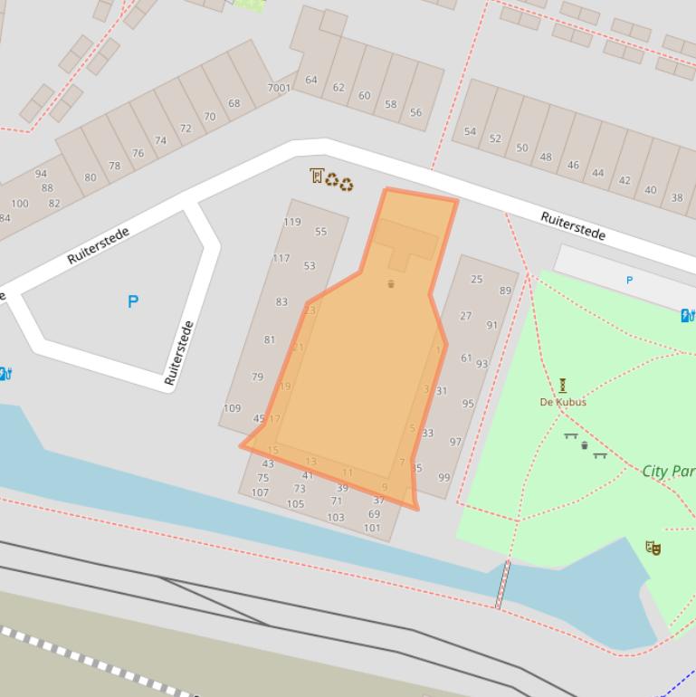 Kaart van postcodegebied 3431XP.