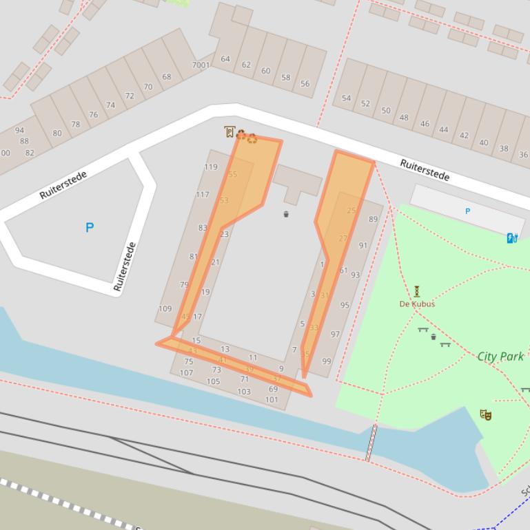 Kaart van postcodegebied 3431XR.