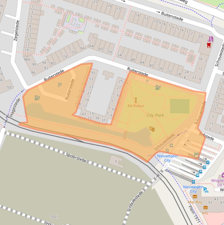 Kaart van postcodegebied 3431XT.
