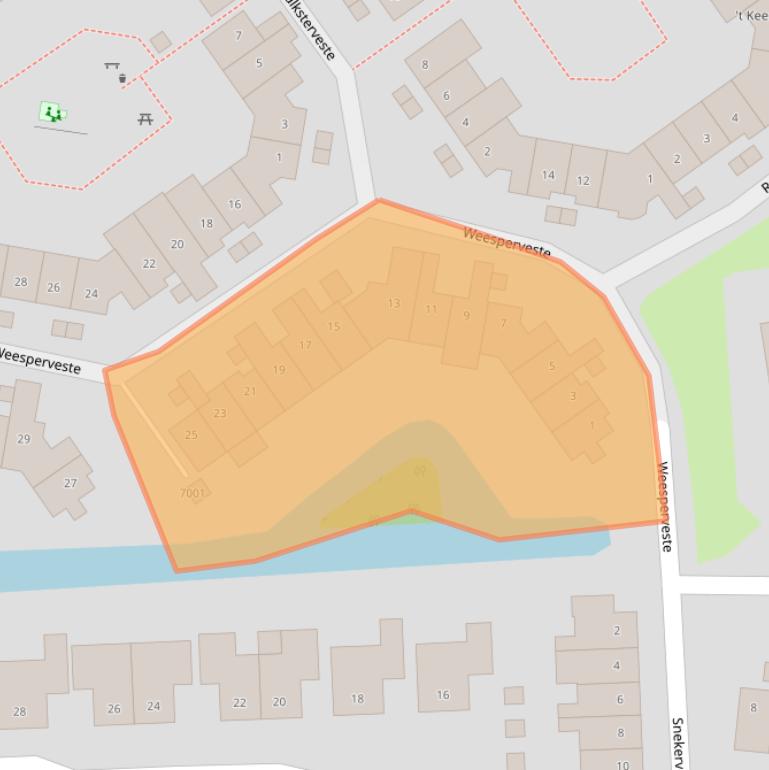 Kaart van postcodegebied 3432AD.