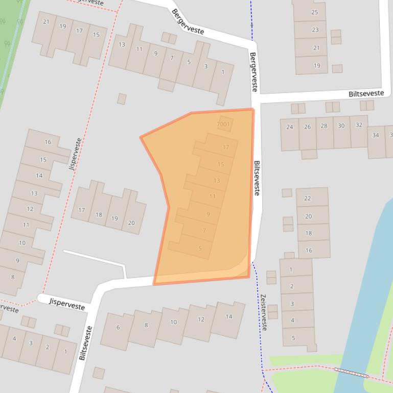 Kaart van postcodegebied 3432AN.