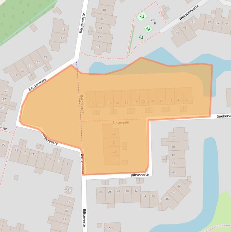 Kaart van postcodegebied 3432AP.