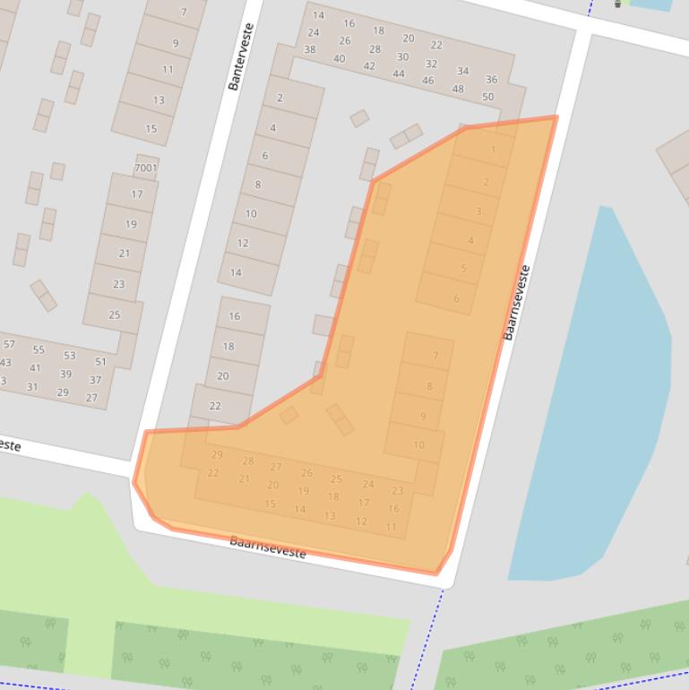 Kaart van postcodegebied 3432BA.