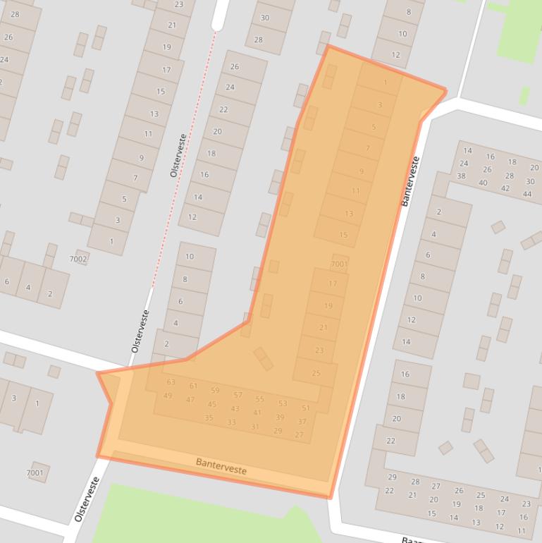 Kaart van postcodegebied 3432BB.