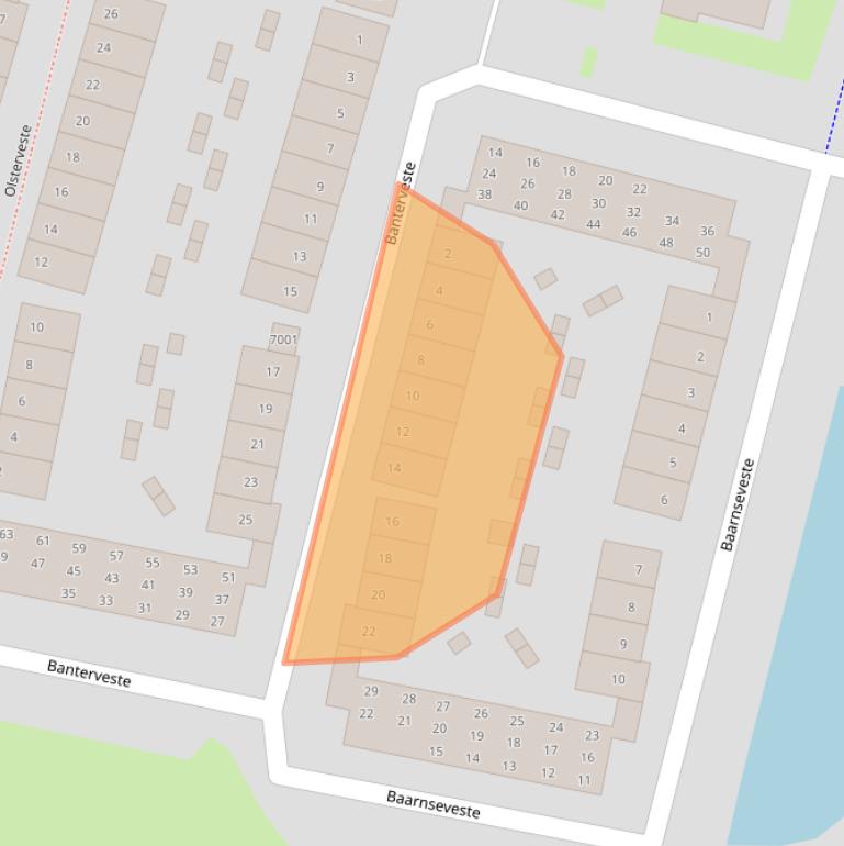 Kaart van postcodegebied 3432BC.