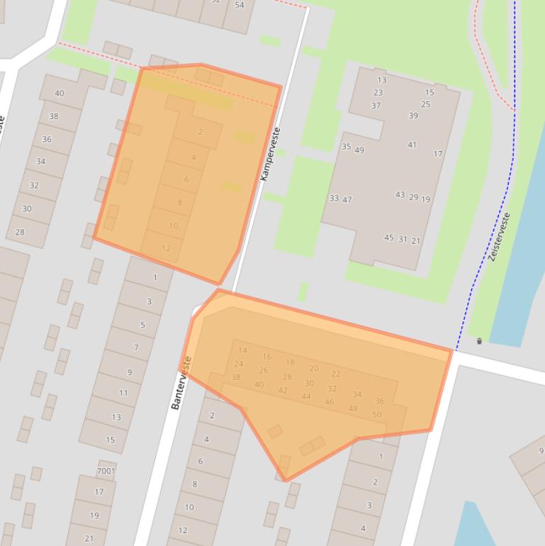 Kaart van postcodegebied 3432BD.