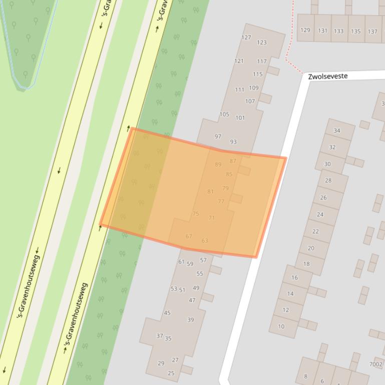 Kaart van postcodegebied 3432BK.