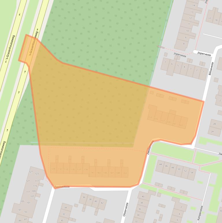 Kaart van postcodegebied 3432BM.