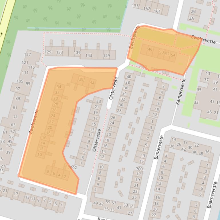 Kaart van postcodegebied 3432BN.