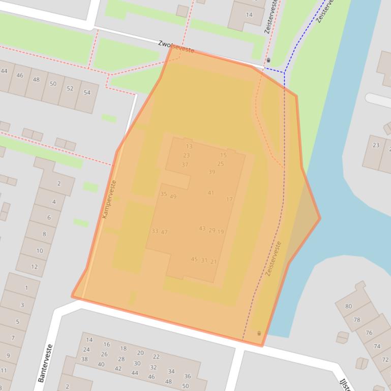 Kaart van postcodegebied 3432BP.
