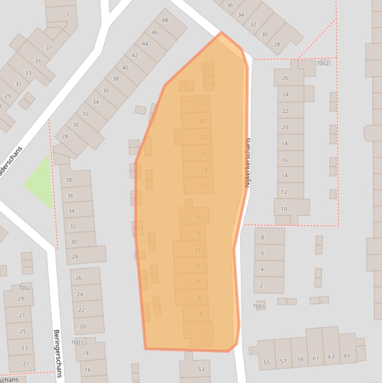 Kaart van postcodegebied 3432CB.