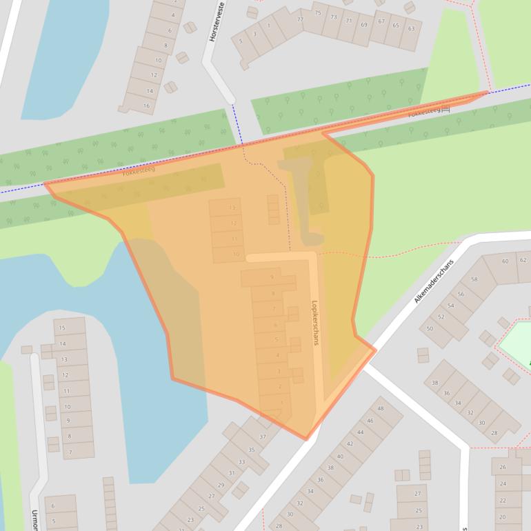 Kaart van postcodegebied 3432CM.