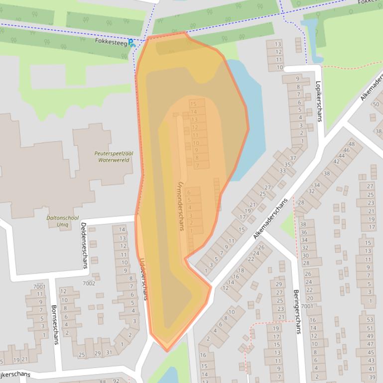 Kaart van postcodegebied 3432CN.