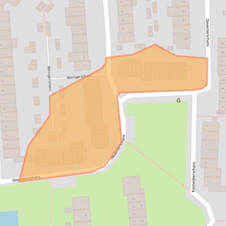 Kaart van postcodegebied 3432CP.