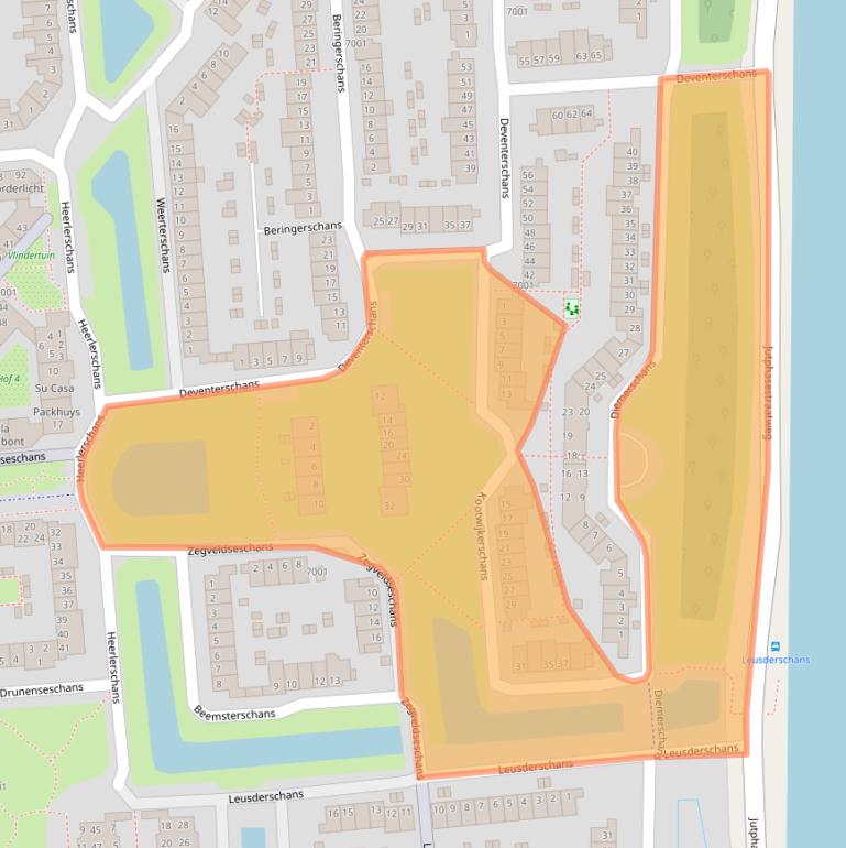 Kaart van postcodegebied 3432CX.
