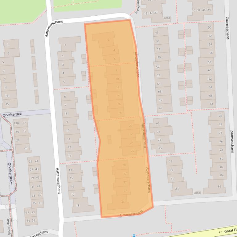 Kaart van postcodegebied 3432EG.