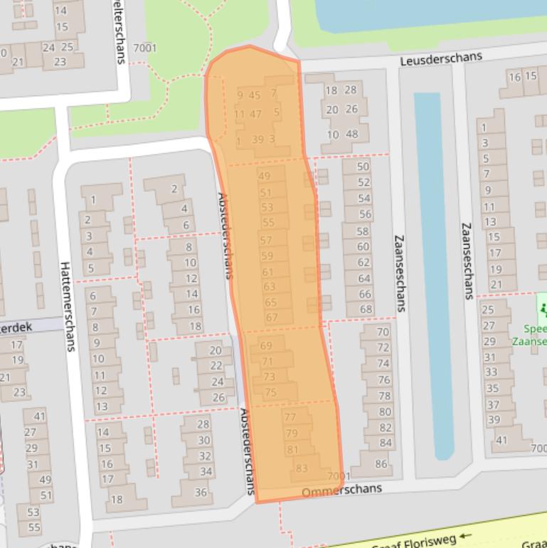 Kaart van postcodegebied 3432EH.