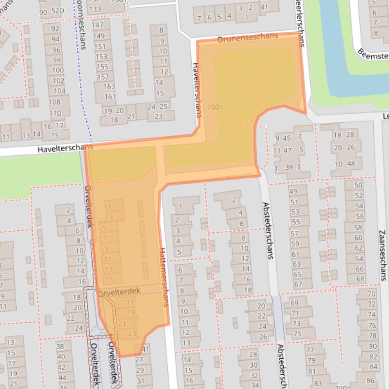 Kaart van postcodegebied 3432EL.