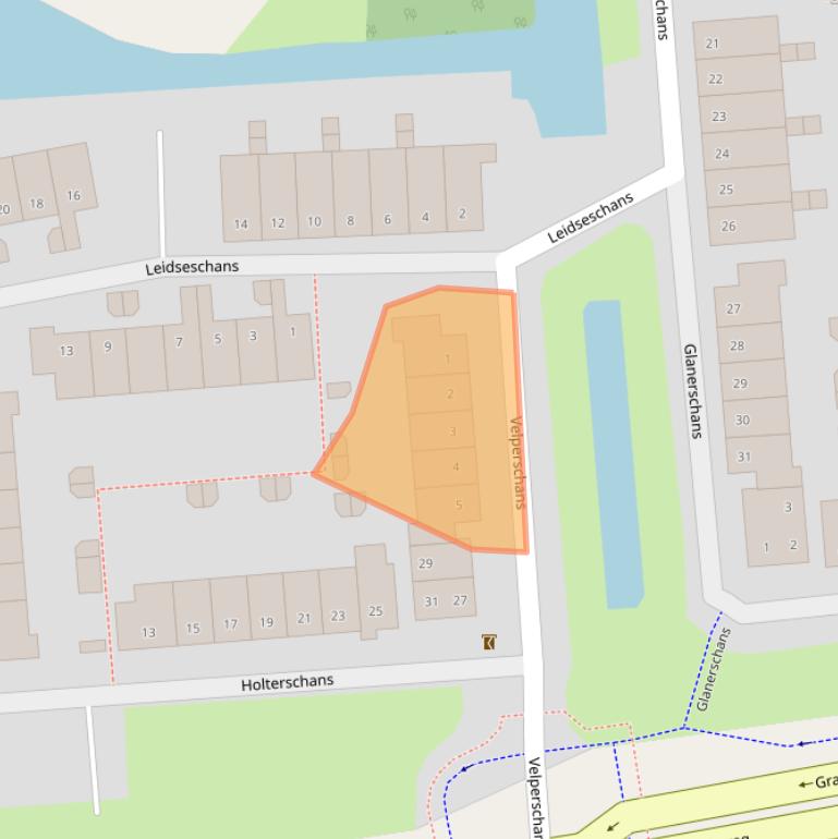 Kaart van postcodegebied 3432EV.