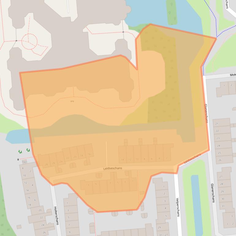 Kaart van postcodegebied 3432EZ.