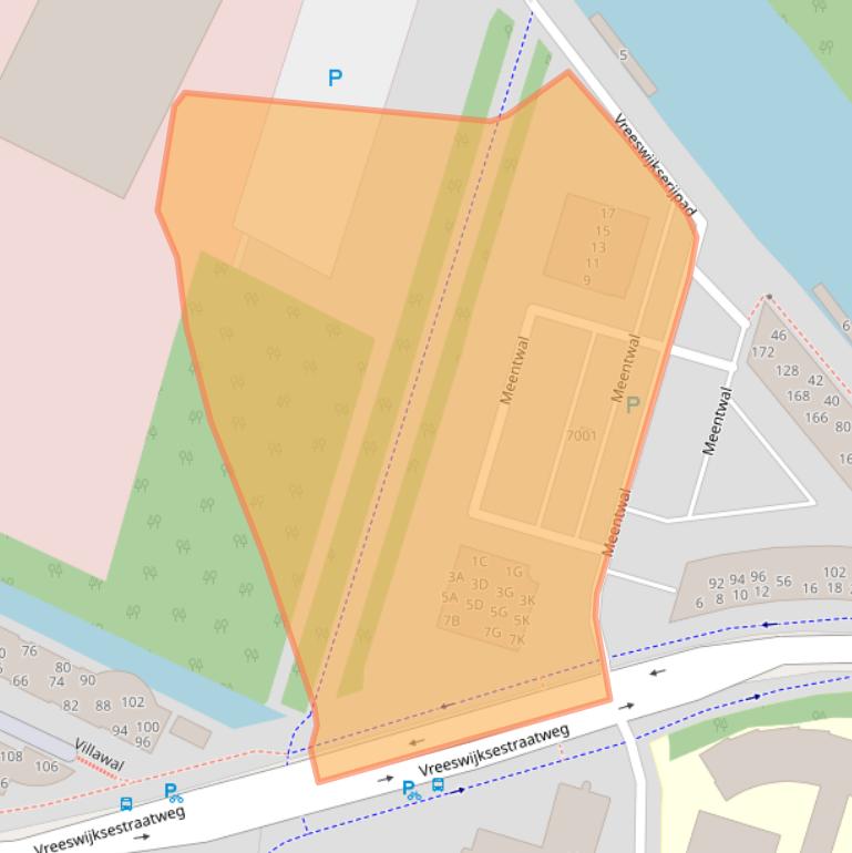 Kaart van postcodegebied 3432GL.