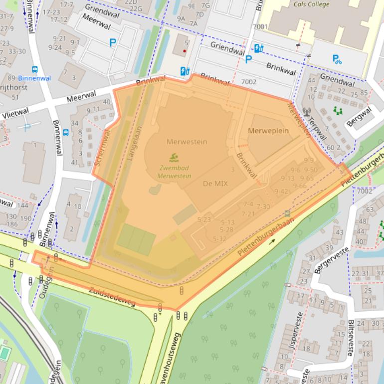 Kaart van postcodegebied 3432GN.
