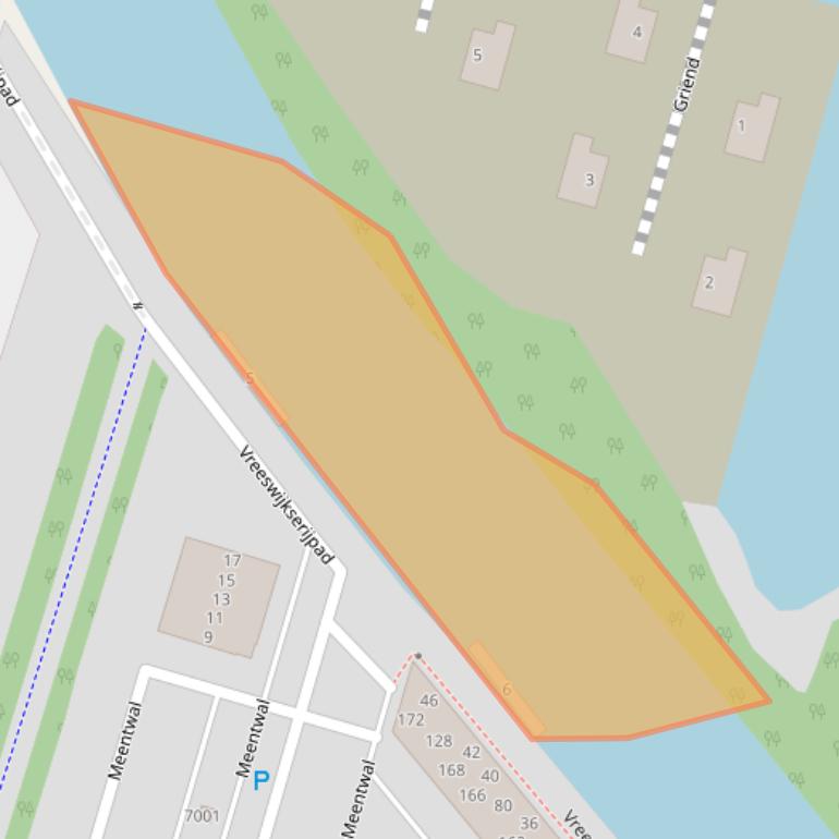 Kaart van postcodegebied 3432GP.