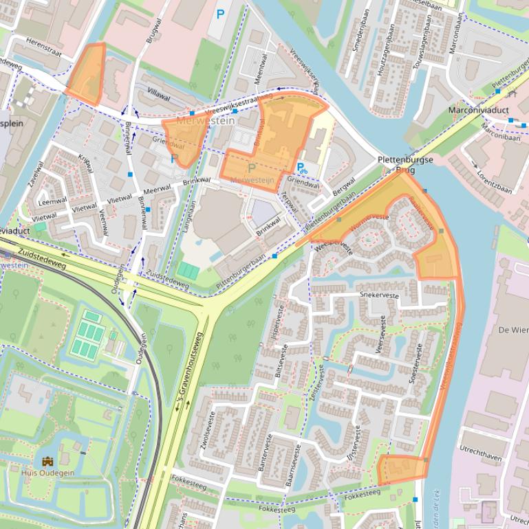 Kaart van postcodegebied 3432NA.