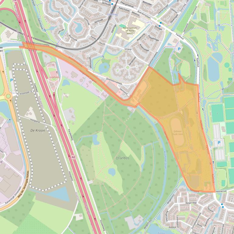 Kaart van postcodegebied 3432ND.