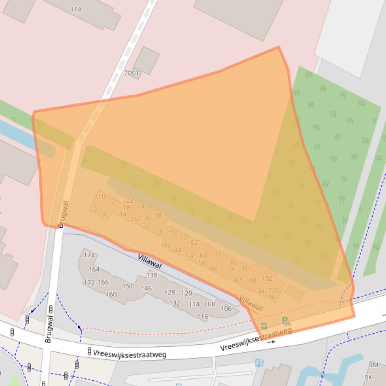 Kaart van postcodegebied 3432NW.