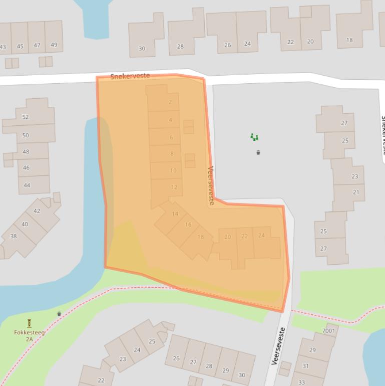 Kaart van postcodegebied 3432RE.