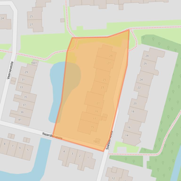 Kaart van postcodegebied 3432RJ.