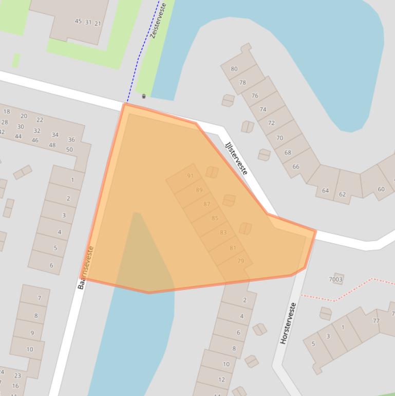 Kaart van postcodegebied 3432RR.