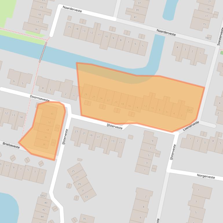 Kaart van postcodegebied 3432RS.