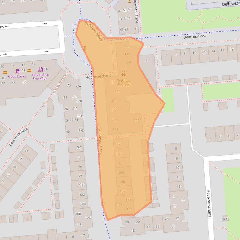 Kaart van postcodegebied 3432TK.