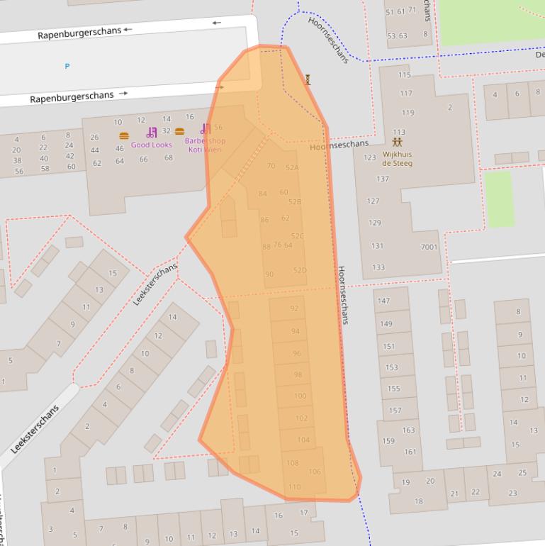 Kaart van postcodegebied 3432TM.