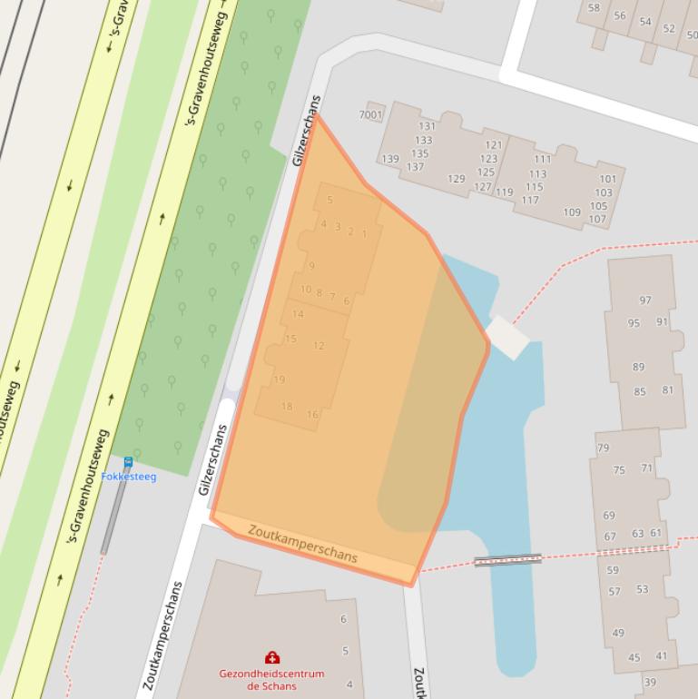 Kaart van postcodegebied 3432XA.