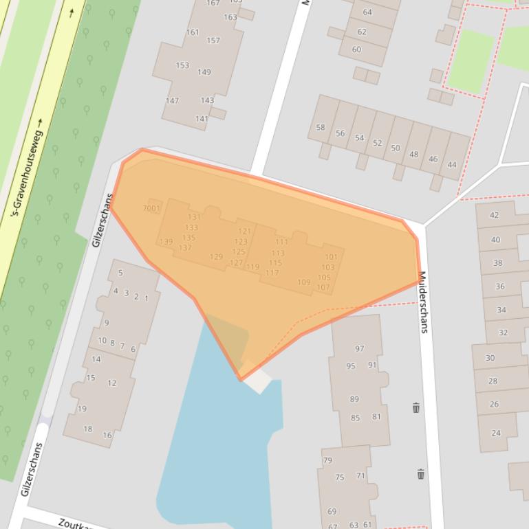 Kaart van postcodegebied 3432XE.