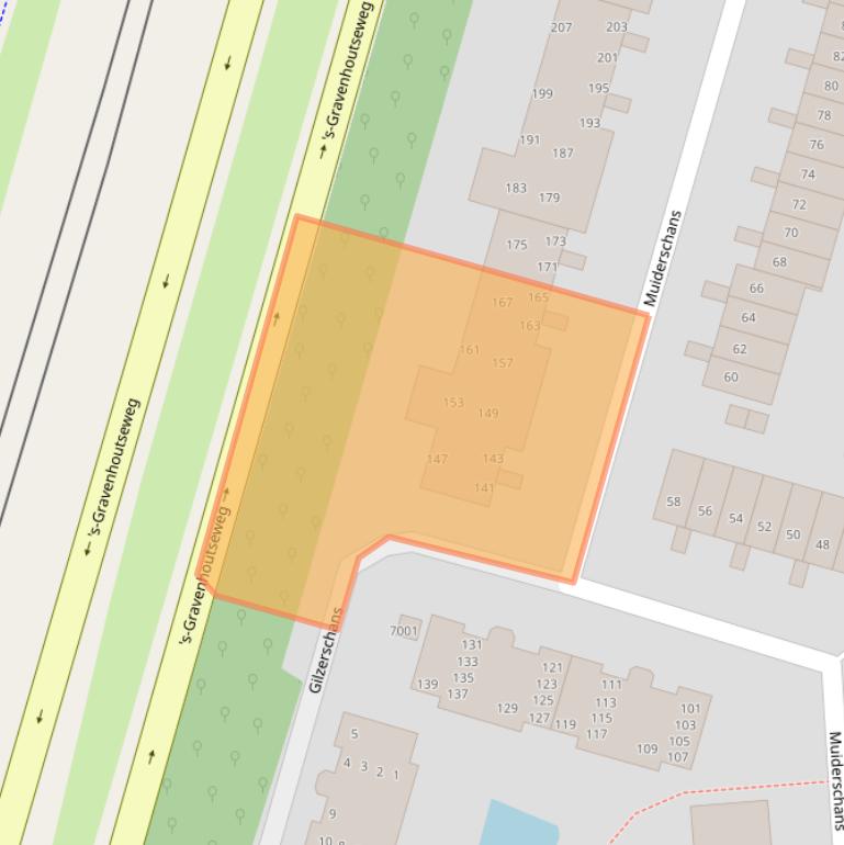 Kaart van postcodegebied 3432XG.