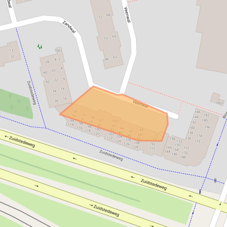 Kaart van postcodegebied 3432ZD.