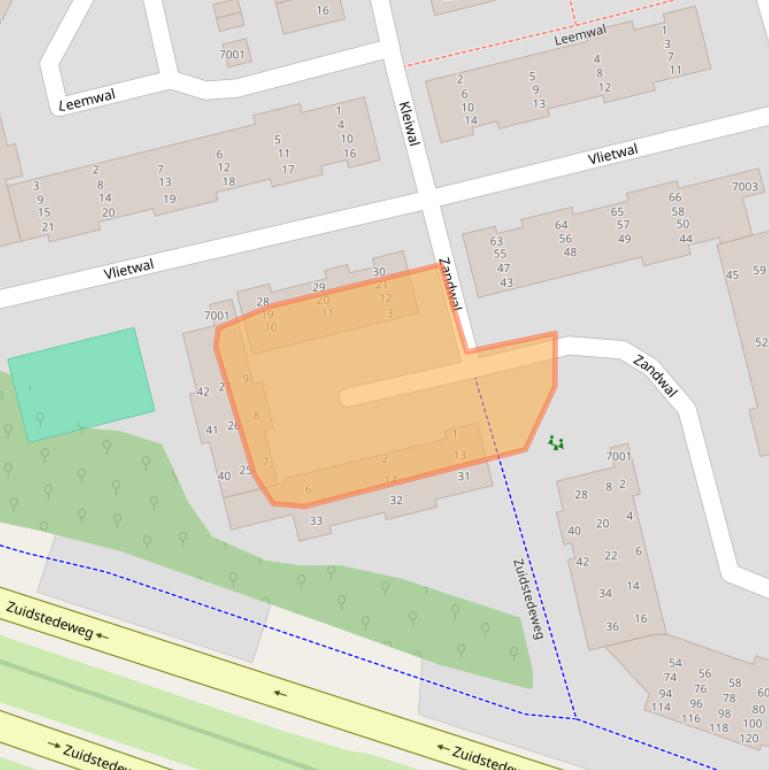 Kaart van postcodegebied 3432ZG.