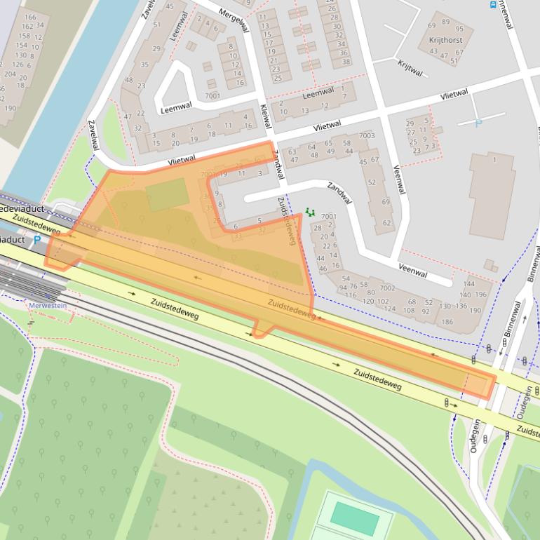 Kaart van postcodegebied 3432ZH.