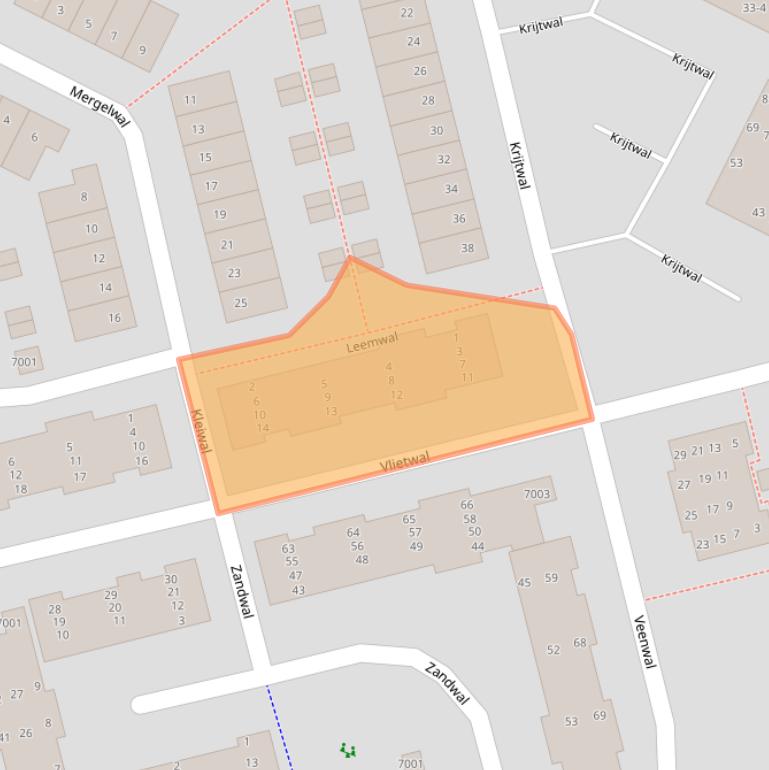 Kaart van postcodegebied 3432ZL.