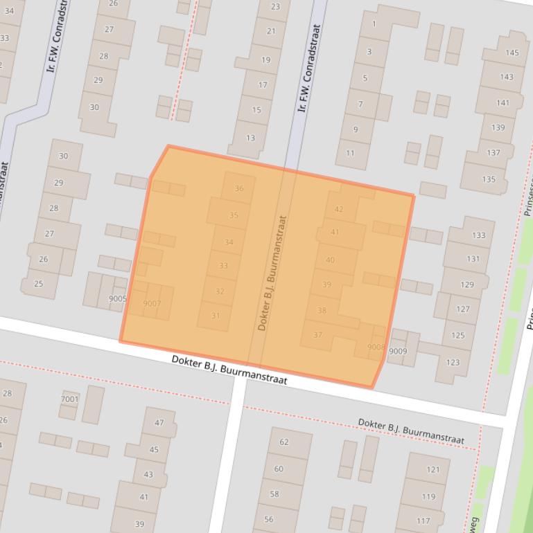 Kaart van postcodegebied 3433AS.