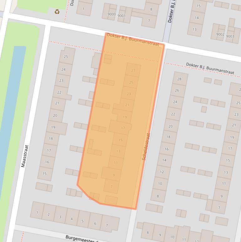 Kaart van postcodegebied 3433AT.