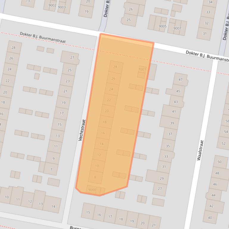 Kaart van postcodegebied 3433AX.