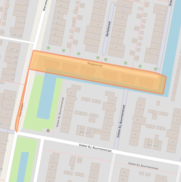 Kaart van postcodegebied 3433BN.