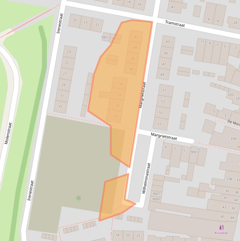 Kaart van postcodegebied 3433CC.